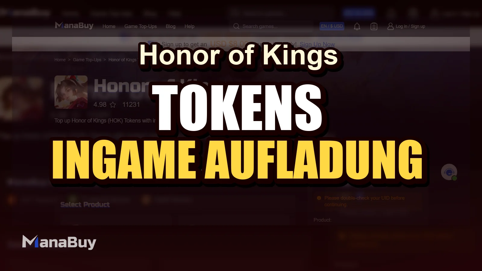 Honor of Kings Tokens Guide: Ingame-Aufladung und ManaBuy