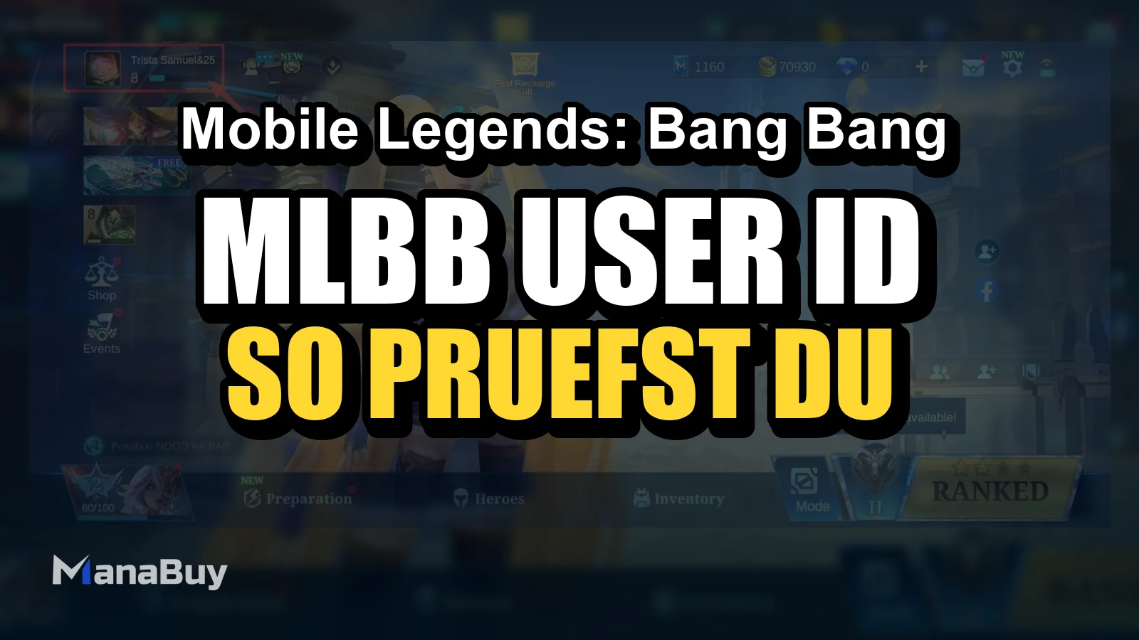 MLBB User ID und Zone ID Guide: So prüfst du deine IDs vor dem Diamond-Top-up