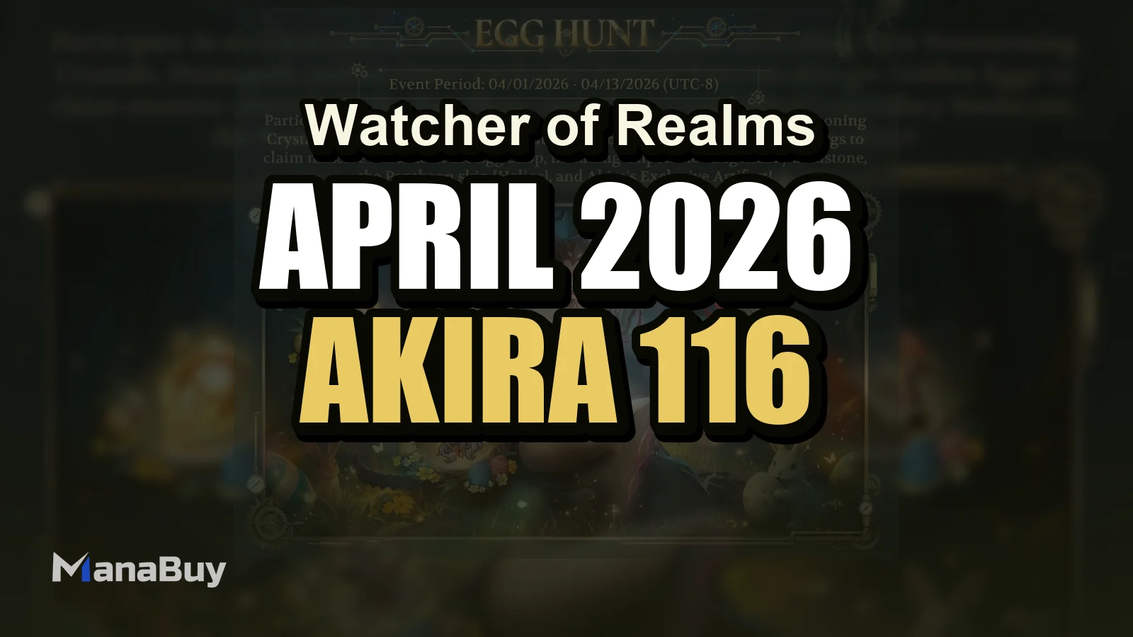 Watcher of Realms April 2026 Eventüberblick: Akira, 116 Beschwörungen und Helios-Belohnungen