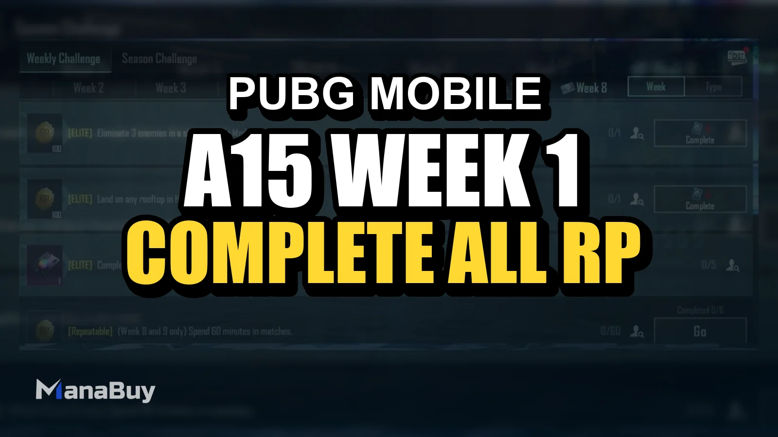 A15 Week 1-8 Mission Guide: How to Complete All RP Missions Instantly