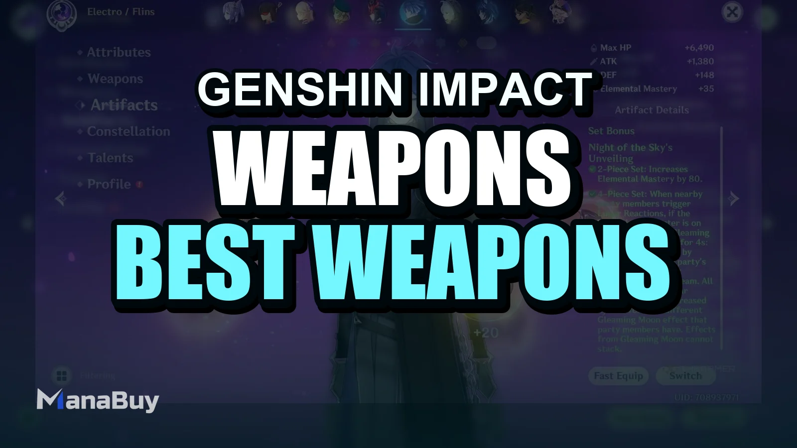 Flins Builds, Weapons, Artifact & Team Comps in Genshin Impact