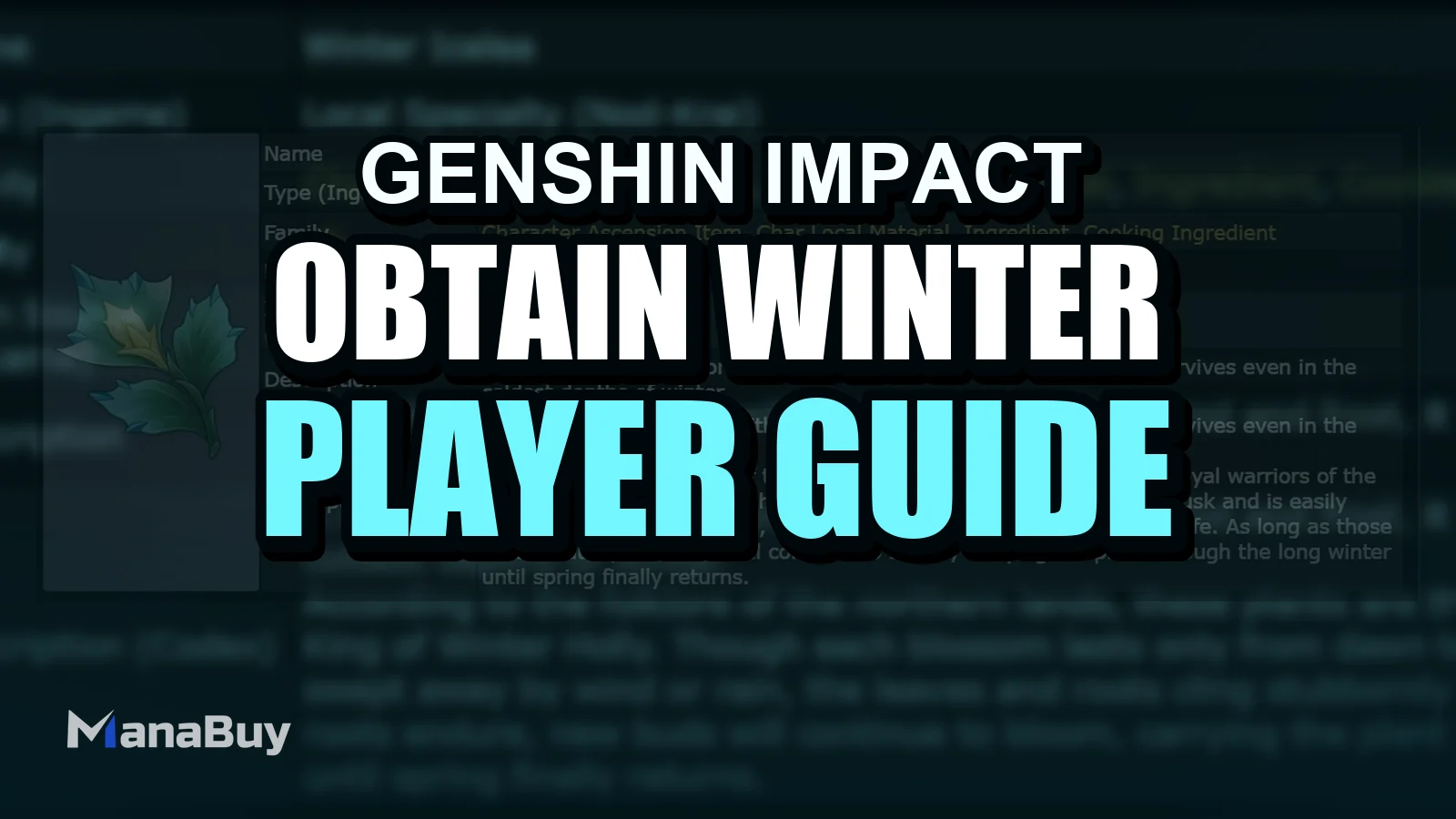 How to Obtain Winter Icelea in Genshin Impact 6.3