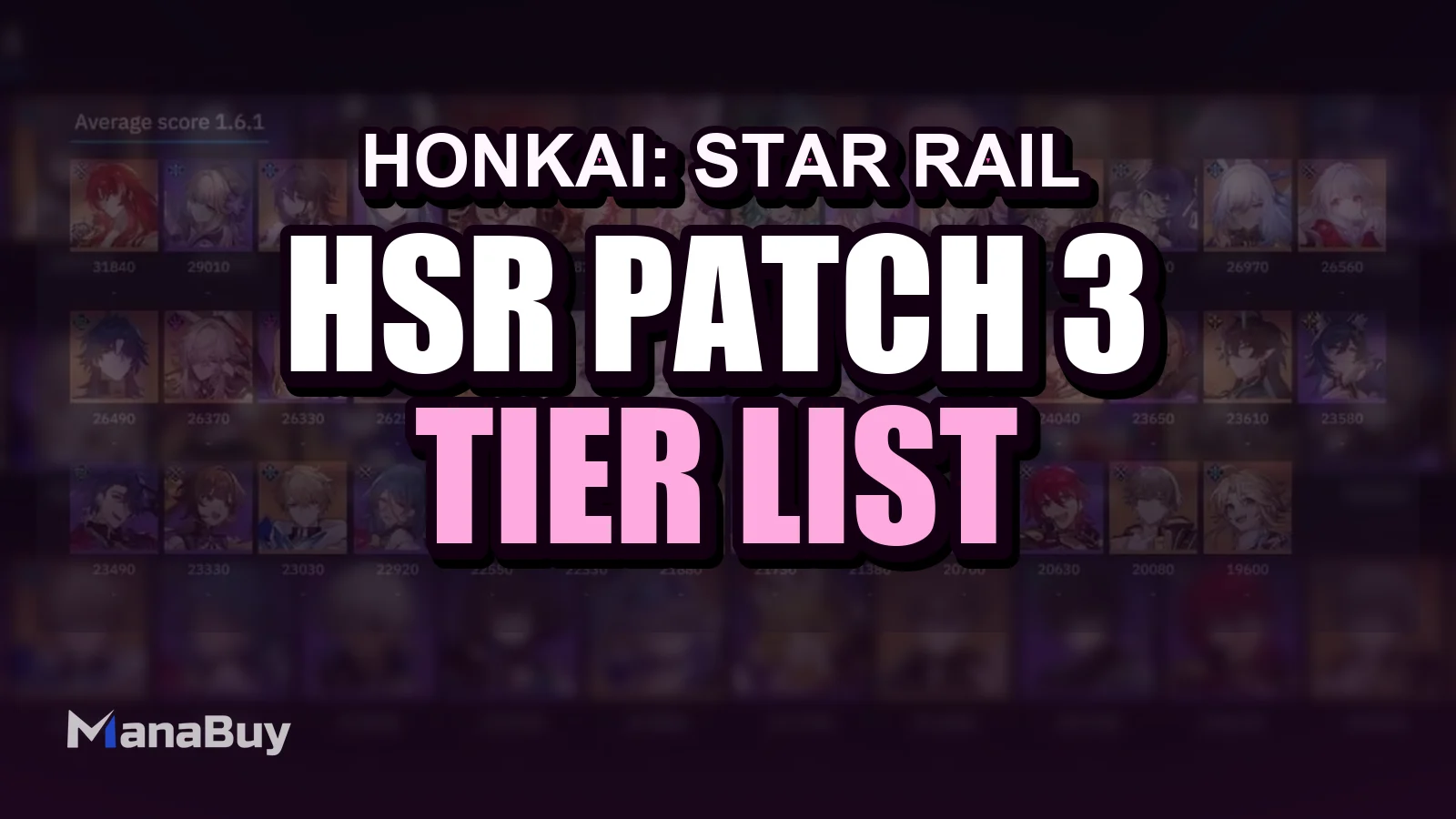 HSR Patch 3.8 Tier List - Historical Snapshot