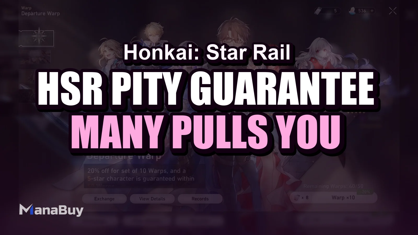 HSR pity and guarantee guide cover
