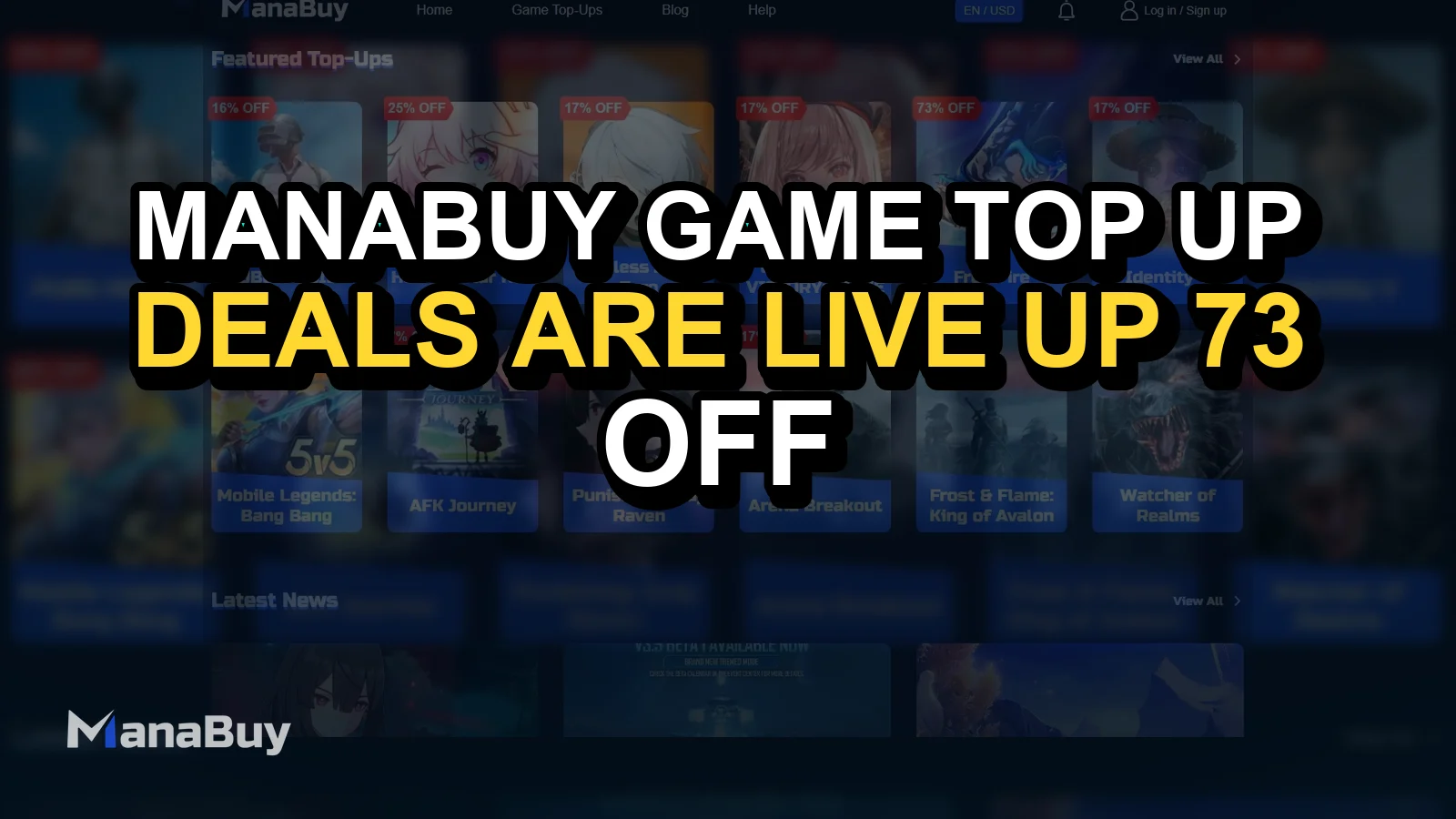 ManaBuy Game Top-Up Deals Are Live – Up to 73% OFF