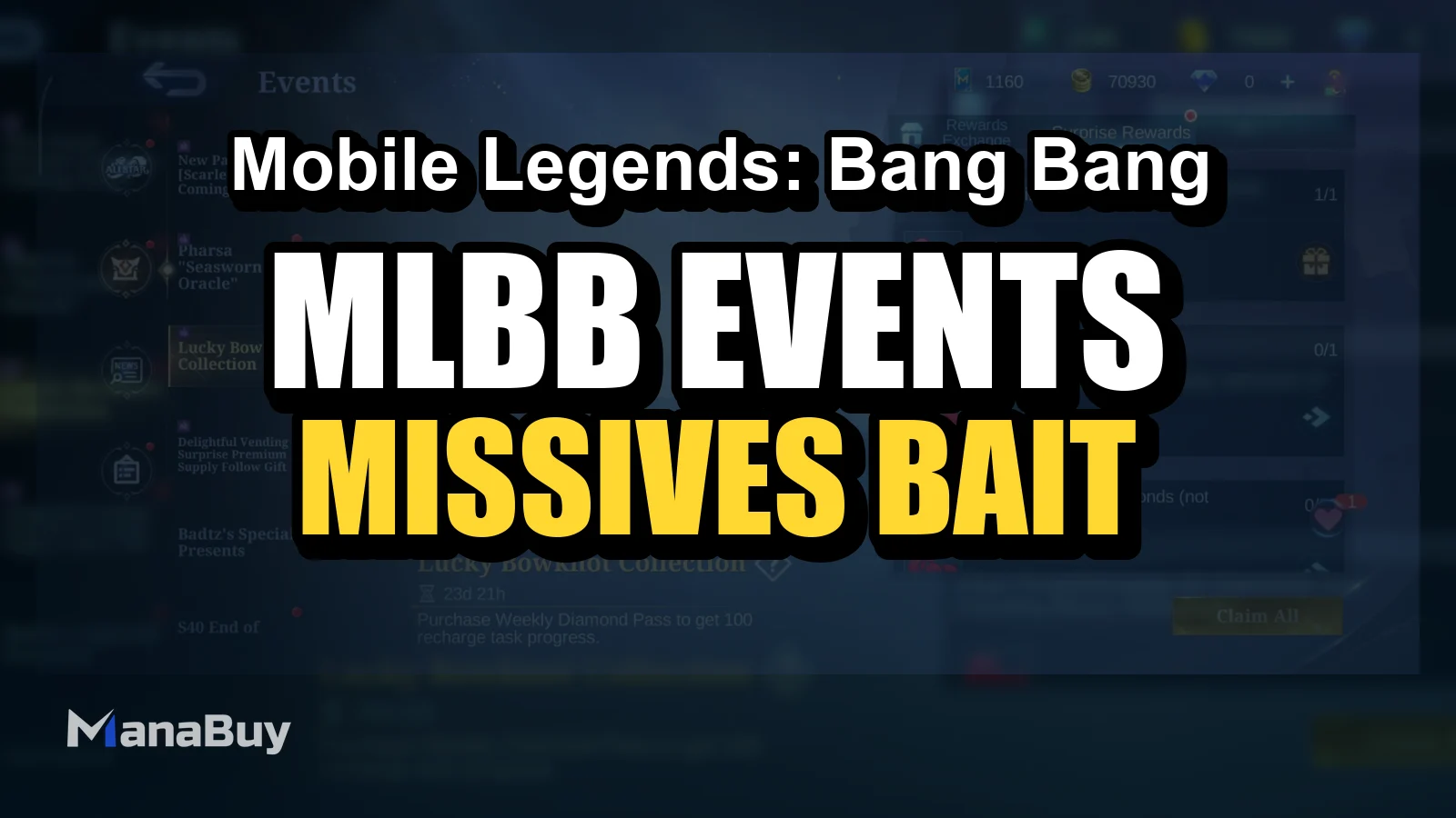 MLBB Events and Secondary Currencies Guide: Missives, Bait and Recharge Tasks