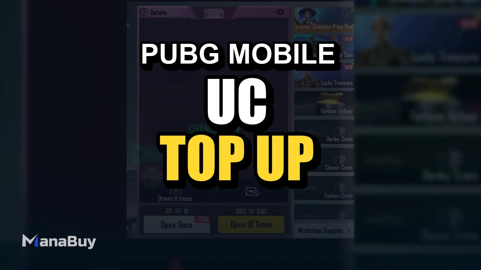 PUBG MOBILE Crate and Lucky Draw UC Budget Guide
