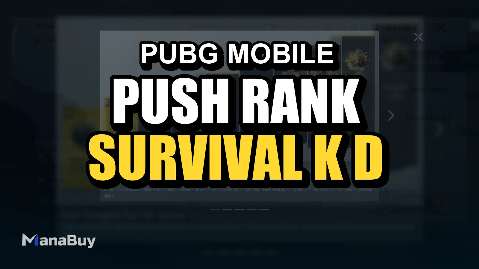 How to Push Rank in PUBG MOBILE: Survival, K/D and Rotation Guide