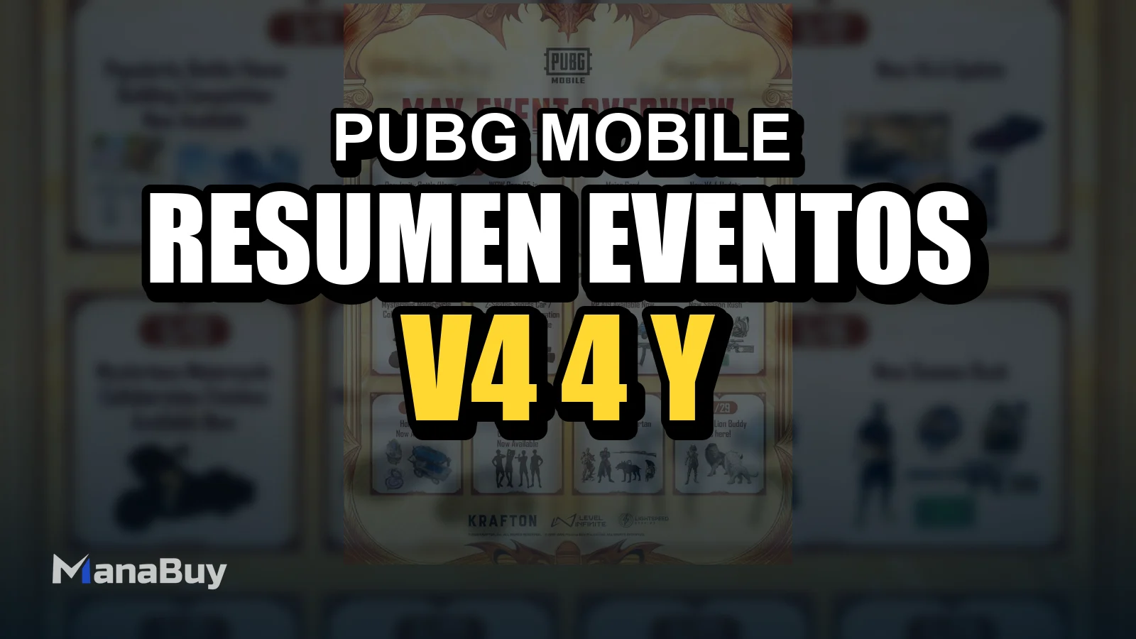 Resumen de eventos de mayo de PUBG MOBILE: guía V4.4 y UC