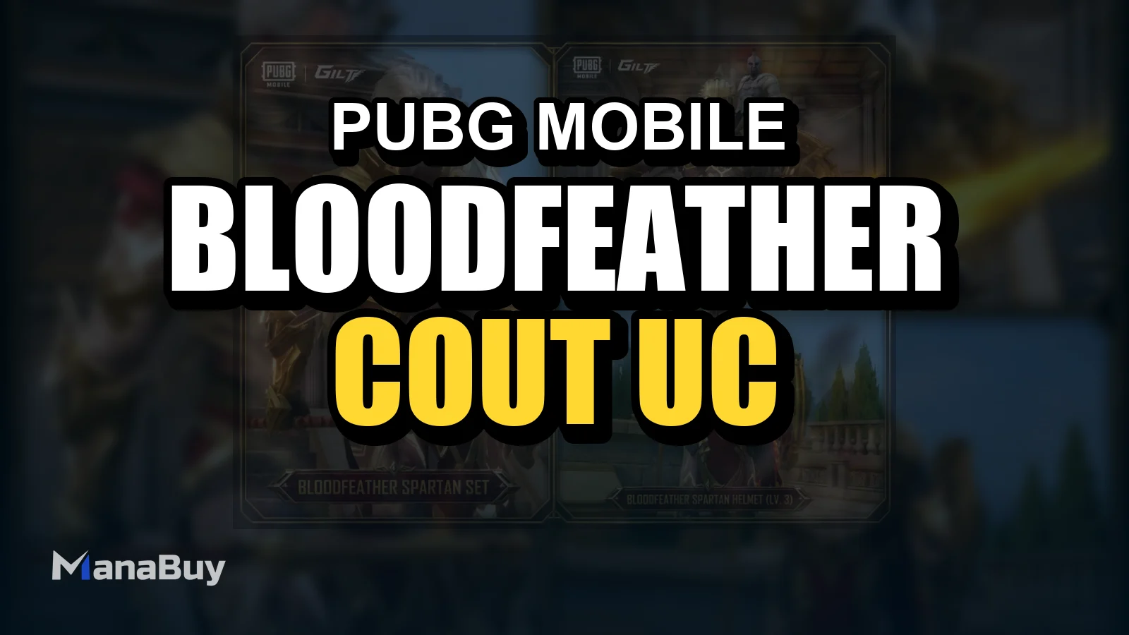 PUBG MOBILE Bloodfeather Spartan GILT Set : coût en UC et récompenses