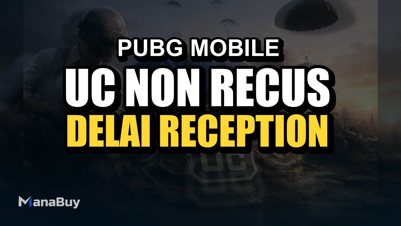 PUBG MOBILE UC non reçus : délai de réception et vérifications à faire