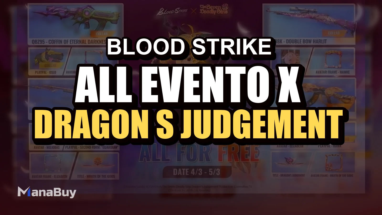 Guida all’Evento Blood Strike x The Seven Deadly Sins: Dragon’s Judgement