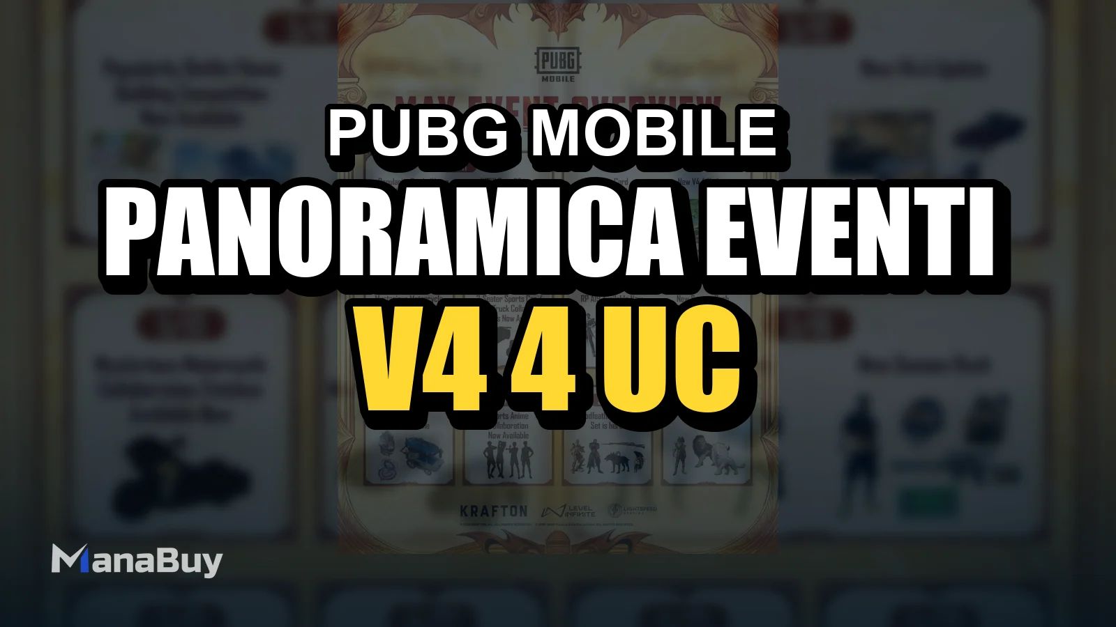 Panoramica eventi PUBG MOBILE di maggio: guida V4.4 e UC