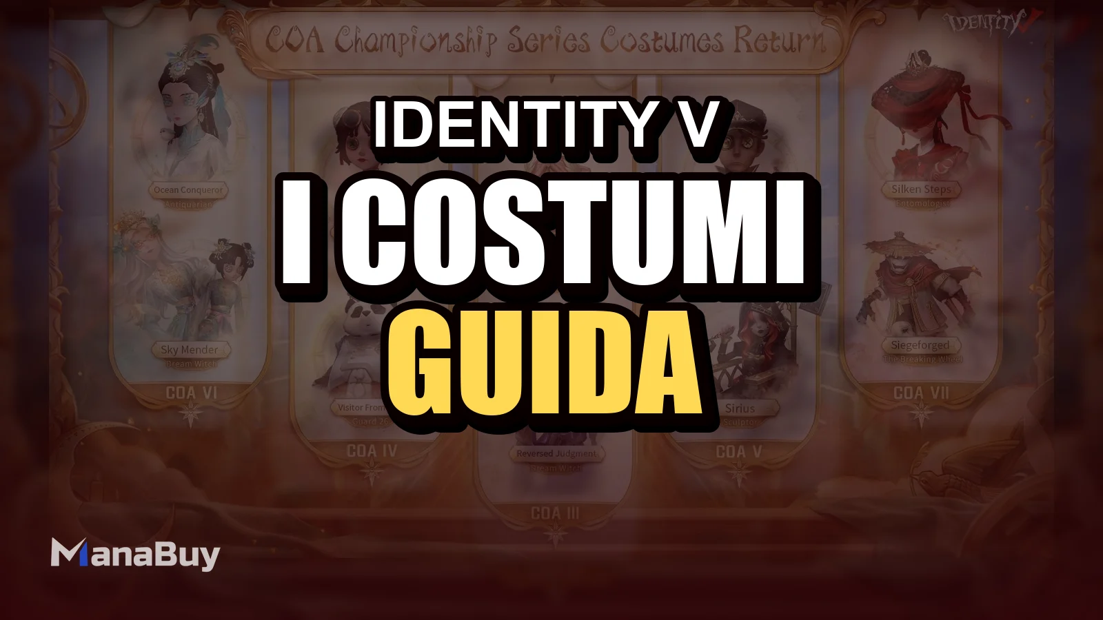 I Costumi da Campionato COA di Identity V tornano il 30 aprile