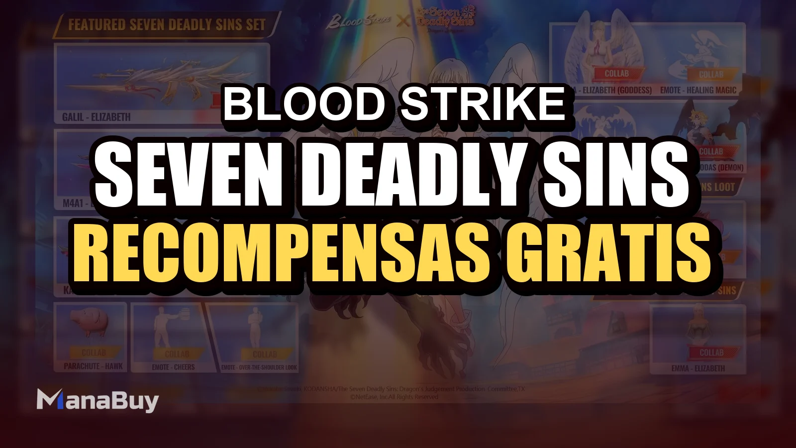Blood Strike × The Seven Deadly Sins: Guia de Recompensas Grátis, Visuais e Cronograma