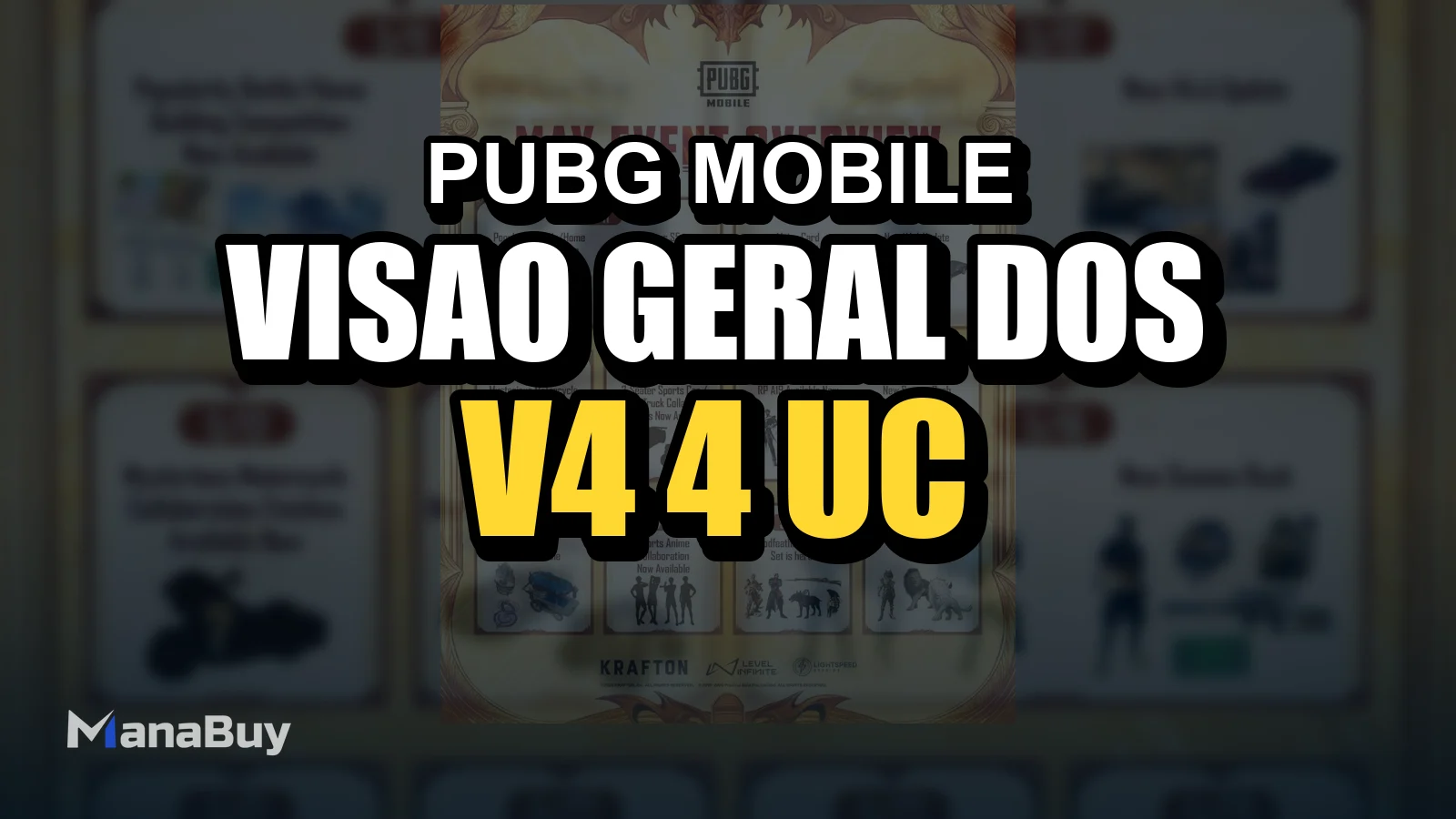 Visão geral dos eventos de maio de PUBG MOBILE: guia V4.4 e UC