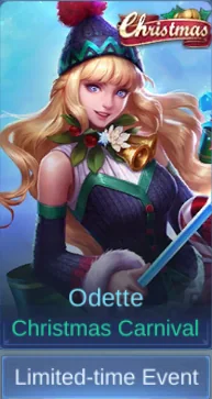 Christmas Carnival Odette skin card in-game