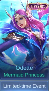 Mermaid Princess Odette skin card in-game