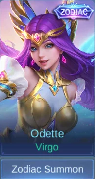 Virgo Odette skin card in-game
