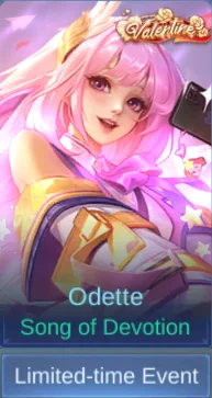 Song of Devotion Odette skin card in-game