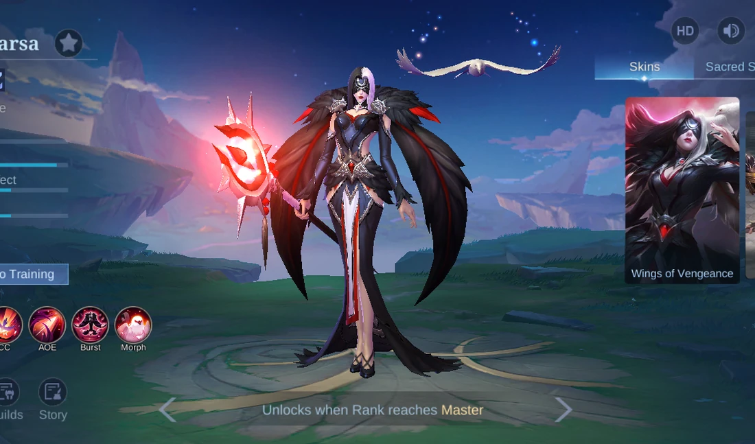 Pharsa Mage hero profile in MLBB