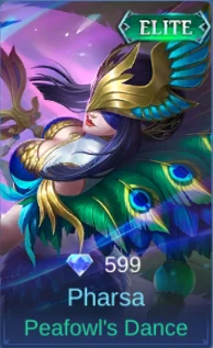 Pharsa Peafowl's Dance skin card