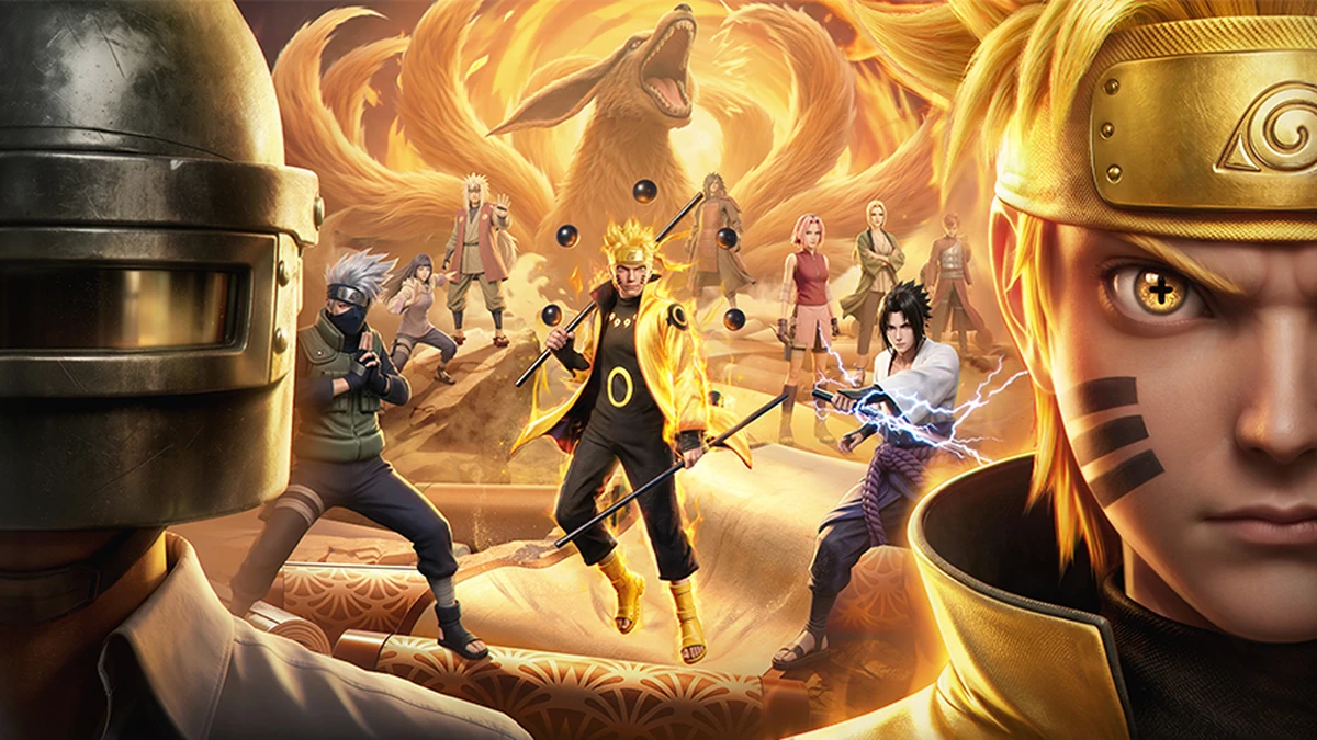 PUBG MOBILE x Naruto Shippuden 2026 event artwork