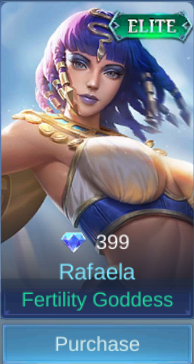 Fertility Goddess Rafaela skin card in-game