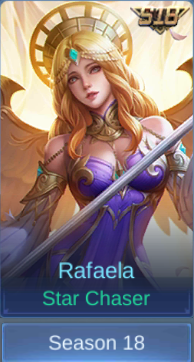 Star Chaser Rafaela skin card in-game