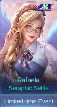 Seraphic Selfie Rafaela skin card in-game
