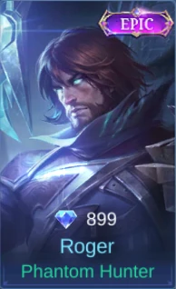 Roger Phantom Hunter skin card in-game screenshot