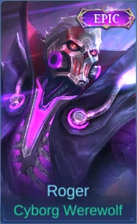 Roger Cyborg Werewolf skin card in-game screenshot
