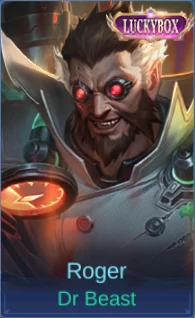 Roger Dr Beast skin card in-game screenshot