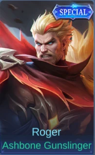 Roger Ashbone Gunslinger skin card in-game screenshot
