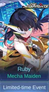 Mecha Maiden Ruby skin card in-game