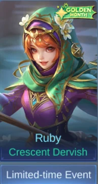 Crescent Dervish Ruby skin card in-game