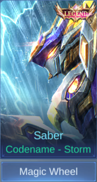 Codename - Storm Saber skin card