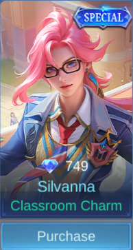 Classroom Charm Silvanna skin card