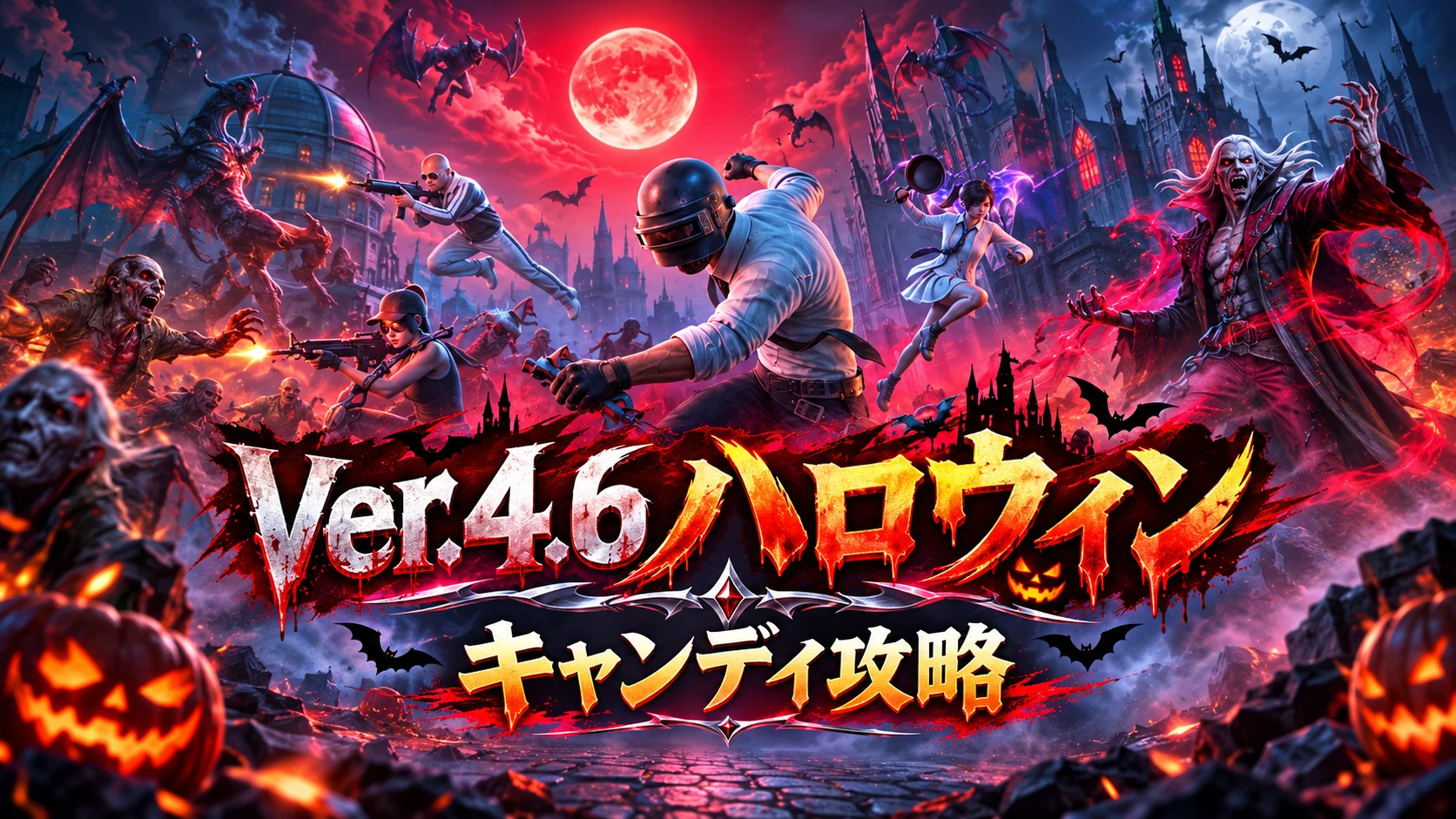 PUBG MOBILE Ver.4.6ハロウィン攻略｜キャンディとBrainrot Royale