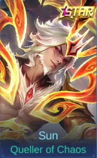 Queller of Chaos Sun skin card in-game