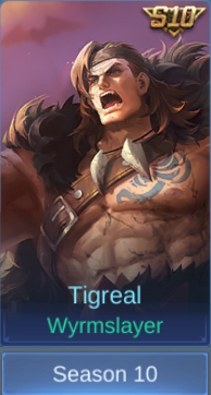 Wyrmslayer Tigreal skin card