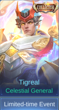 Celestial General Tigreal skin card