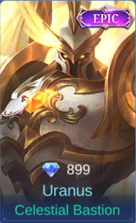 Celestial Bastion Uranus skin card in-game