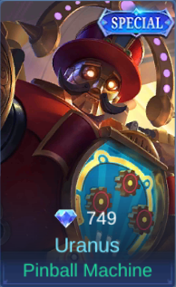 Pinball Machine Uranus skin card in-game
