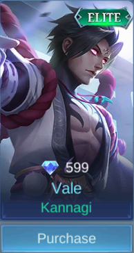 Kannagi Vale skin card in-game
