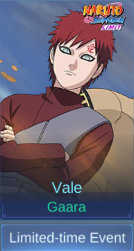 Gaara Vale skin card in-game
