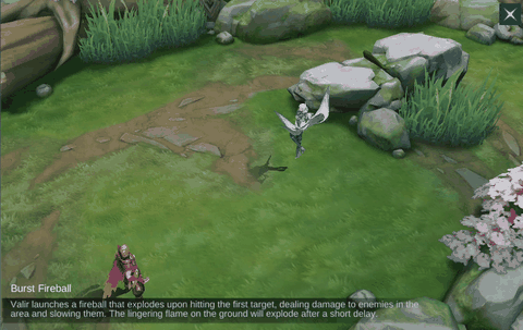 Burst Fireball in-game demonstration