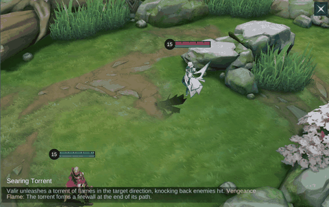 Searing Torrent in-game demonstration