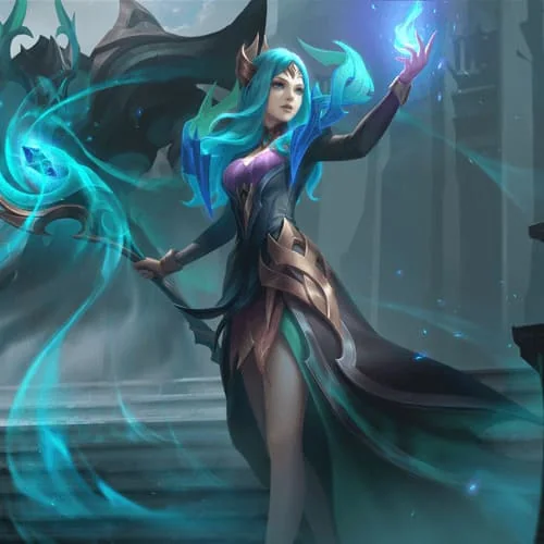 Vexana official hero artwork for an MLBB Mid Lane guide