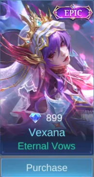 Eternal Vows Vexana skin card in-game